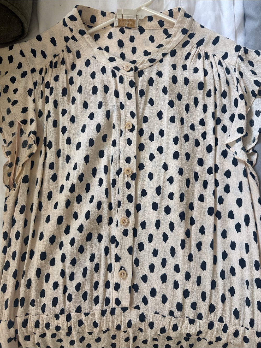 Animal print Kate Spade Cream and Black Jumpsuit